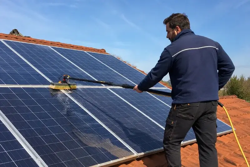 Nettoyage et entretien de panneaux solaires à la Boissière-de-Montaigu